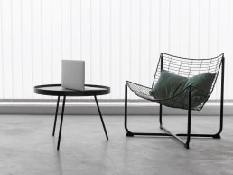 The industrial accent chair